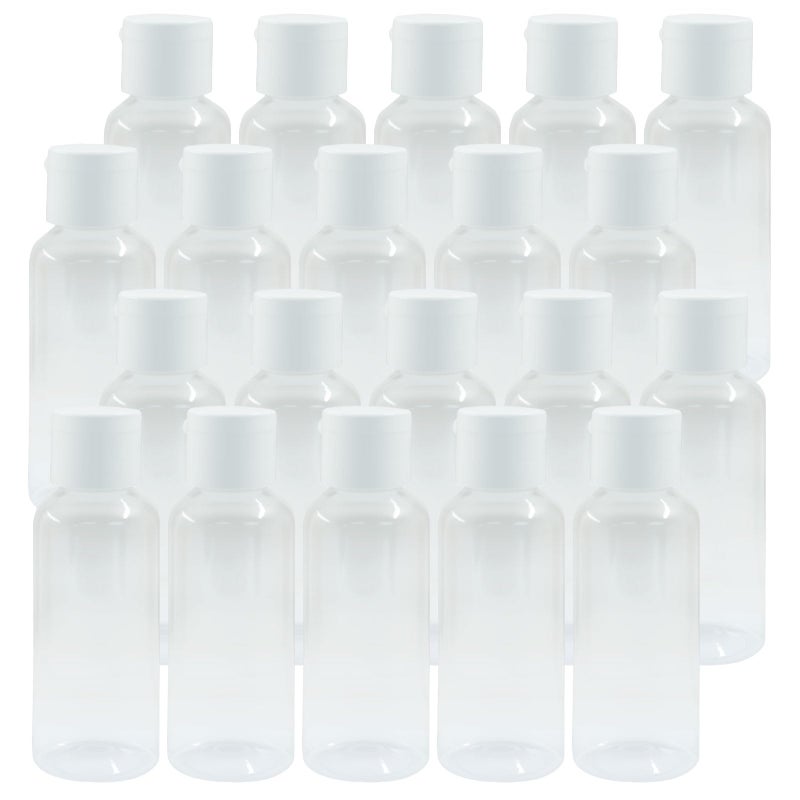 Marvexi 50Pcs 50ml/1.7oz Empty Travel Plastic Squeeze Bottles, Empty Hand Sanitizer Bottles Bulk for Hand Sanitizer, Shampoo, Cosmetic, Toiletries(Clear, White) - Image 5